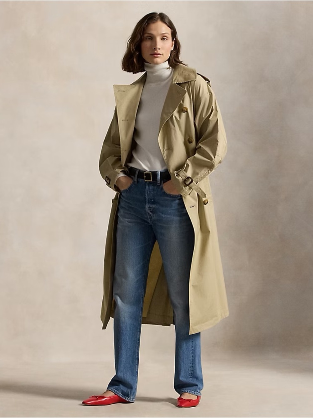 Polo Ralph Lauren Trench Coat Size XL